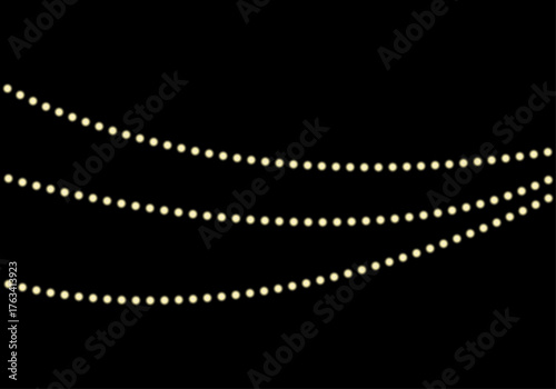 Luces amarillas en fondo negro