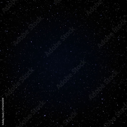 A vast, dark night sky filled with countless stars twinkling and shining brightly across the celestial expanse.