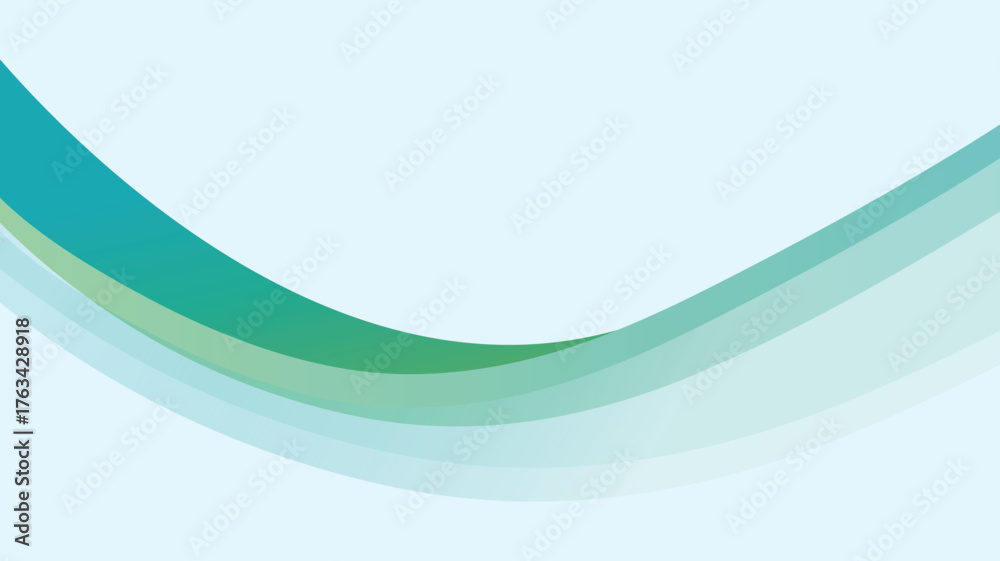 Obraz premium Blue wave and cloud abstract background vector illustration. Modern soft design with smooth curves, perfect for presentations, posters, flyers, web, digital projects