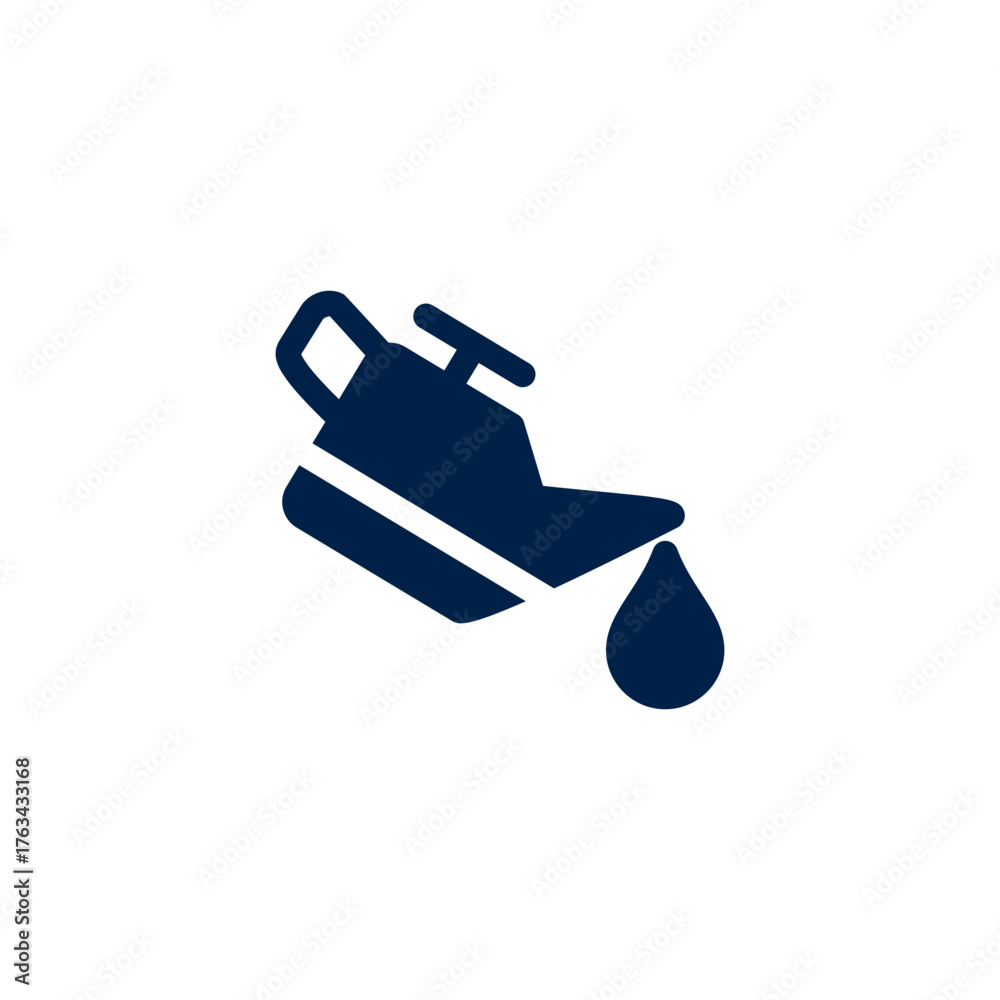 Fototapeta premium Car oil vector illustration icon design trendy