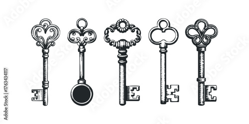 Antique Skeleton Keys Collection