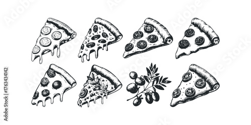 Delicious Pepperoni Pizza Slices with Melting Cheese