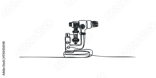 Monoline Ophthalmic Slit Lamp Sketch