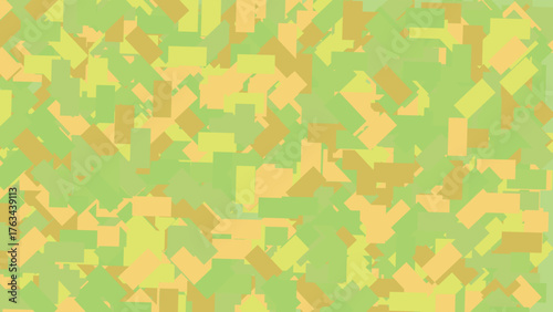 Abstract background with geometric shapes in shades of green yellow and brown creating a modern and visually appealing design element