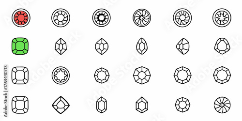 Diverse gemstones collection for luxury jewelry design projects, showcasing various cuts and shapes, ideal for crafting elegant necklaces, rings, and earrings with timeless appeal