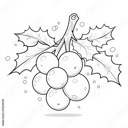 Bunch of Mistletoe Coloring...