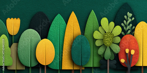 Plain forest green backgrou...