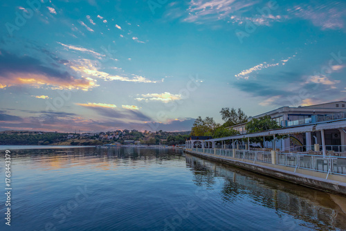 Fototapeta Naklejka Na Ścianę i Meble -  View of Erdek Beach in Bandirma district of Türkiye