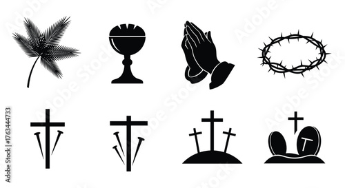 Religious Symbols of Faith and Spirituality.