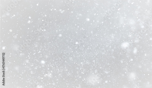 Christmas Snow PNG Realistic Falling Snowflakes Overlay