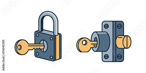 Key unlocking padlock and deadbolt security system