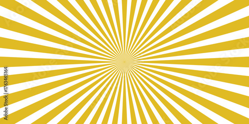 Vibrant Yellow and White Sunburst Radial Burst Background Pattern Graphic Design Element explosion starburst