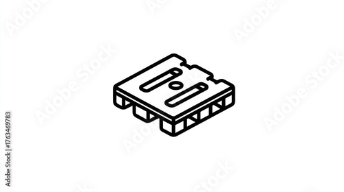 Isometric pallet illustration