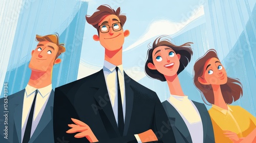 Image photo of business professional team