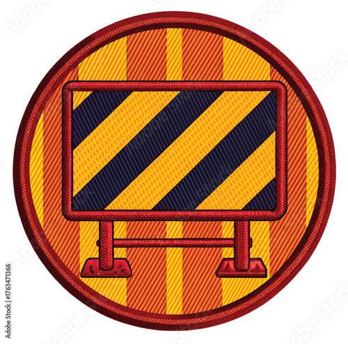 Caution sign alerts drivers to road construction ahead, a symbol of safety measures and necessary traffic management for infrastructure projects