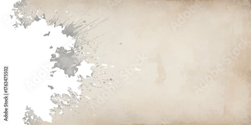 An old, brown paper with a textured grunge vintage wall pattern makes an abstract aged backdrop for design