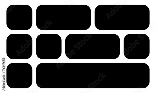 Bento-style layout grid templates featuring abstract modern shapes, web comic panels, and a variety of creative tile arrangements in different sizes  perfect for modern vector design sets.