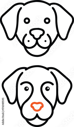 dog-face vector eps