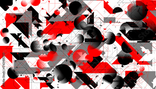 abstrakcja, geometria, plik wektorowy, ilustracja, projekt