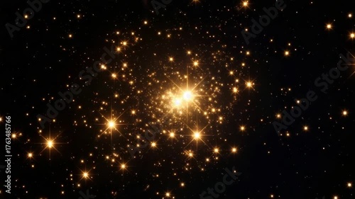 Golden stars in space