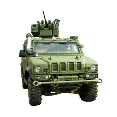 Fotobehang Voertuigen Oostenrijks militair terreinvoertuig in actie  © NuFa Studio