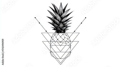 Geometric pineapple design