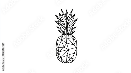 Geometric pineapple design