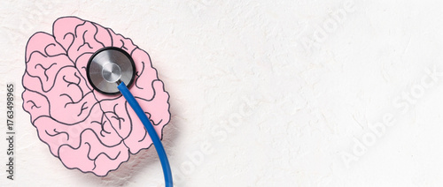 Paper human brain with stet...