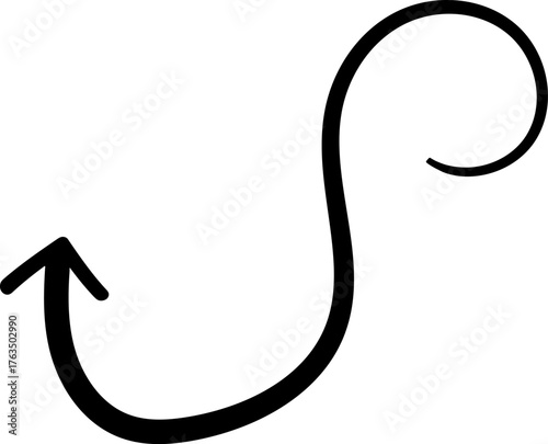 Hand-Drawn Loop Arrow Vector