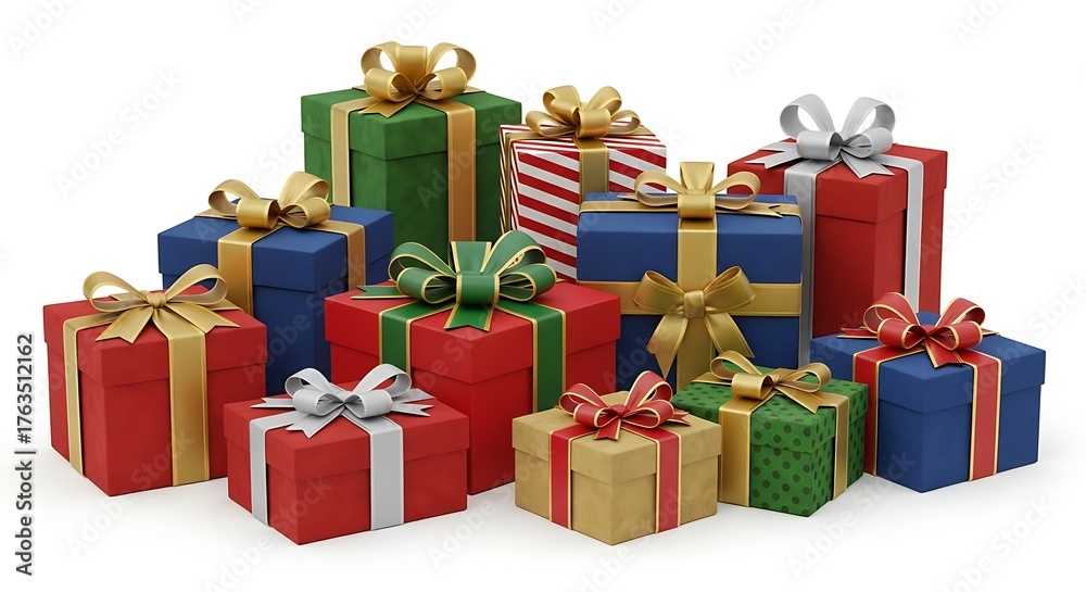 Obraz premium christmas gift boxes