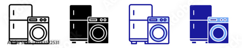 Home Appliances  Icon Set Multiple Style Collection
