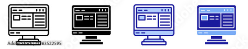 Online Store  Icon Set Multiple Style Collection
