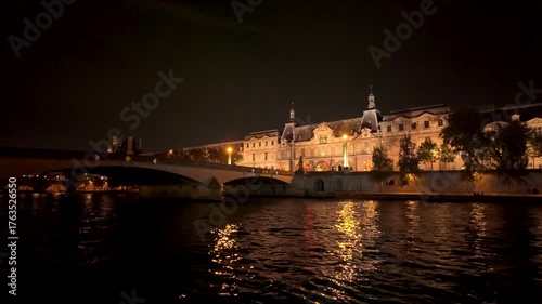 Le Louvre view from La Seine