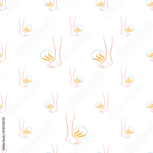 Feet Odour Icon Seamless Pattern Y_2510001