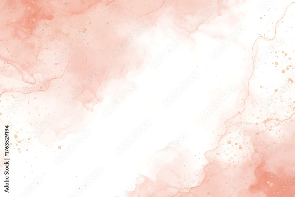 Fototapeta premium Soft peach and white watercolor texture background with delicate blending and subtle paper grain
