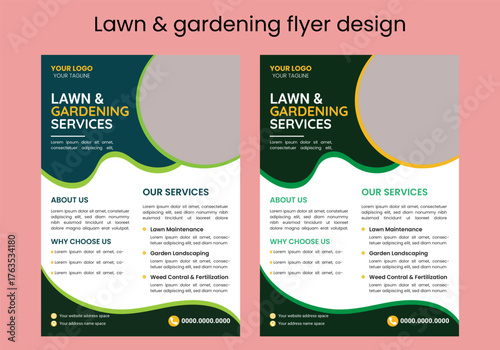 This editable social media flyer template enhances your garden services' online presence. It is perfect for promoting landscaping, lawn care, and outdoor design services across various platforms