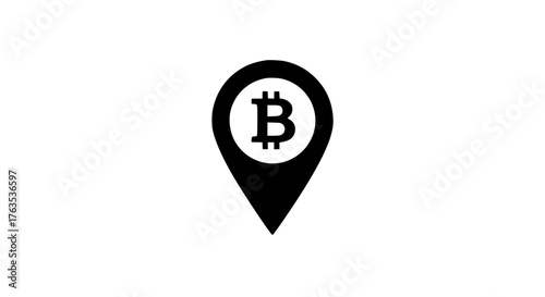 Crypto label black white icon 