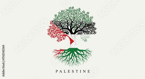 Palestine Tree of Life A Symbol of Growth, Resilience and Deep Roots