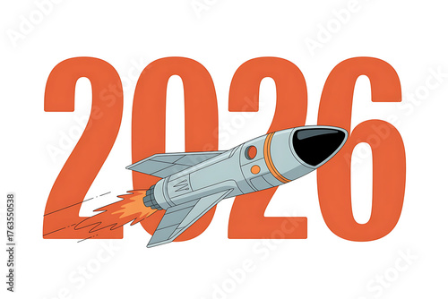 Bold orange numbers 