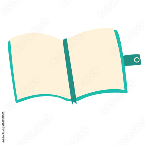 open book with blank pages