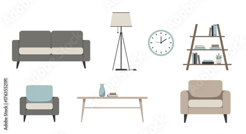 Modern Living Room Furniture and Decor Collection