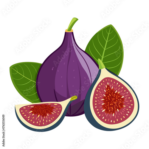  fig-fruits on white backgound