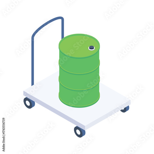  Oil Drum Vector icon which can easily modify or edit