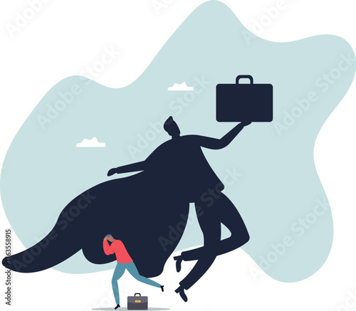 Self confidence or leadership to bring full potential and strength, motivation to achieve business success .about a man and his life.