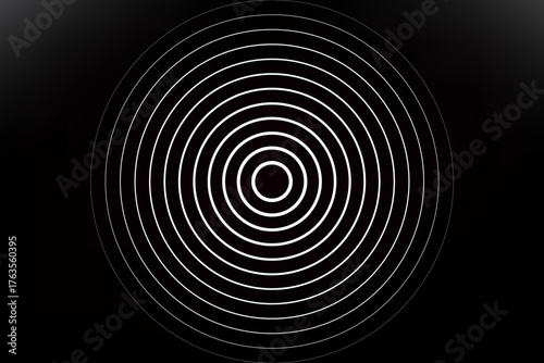 Seamless circular lines pattern radio wave background, radio wave illustration background.