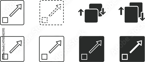 Scalable vector graphic icons for resize and data management