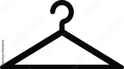 Find the best clothes hanger vector icon simple design style