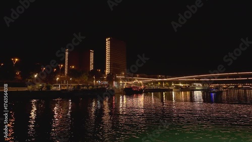 Paris Library by night
