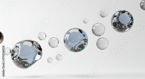 water drops on a glass