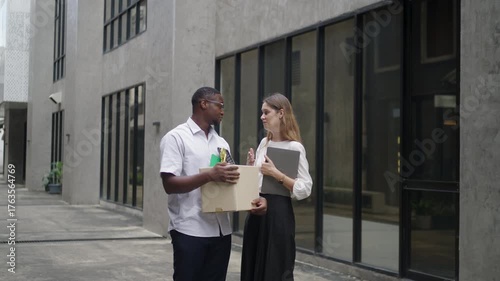 The unemployed person are stay together with friend for encouragement. Unemployment, Lay off, life 's crisis.